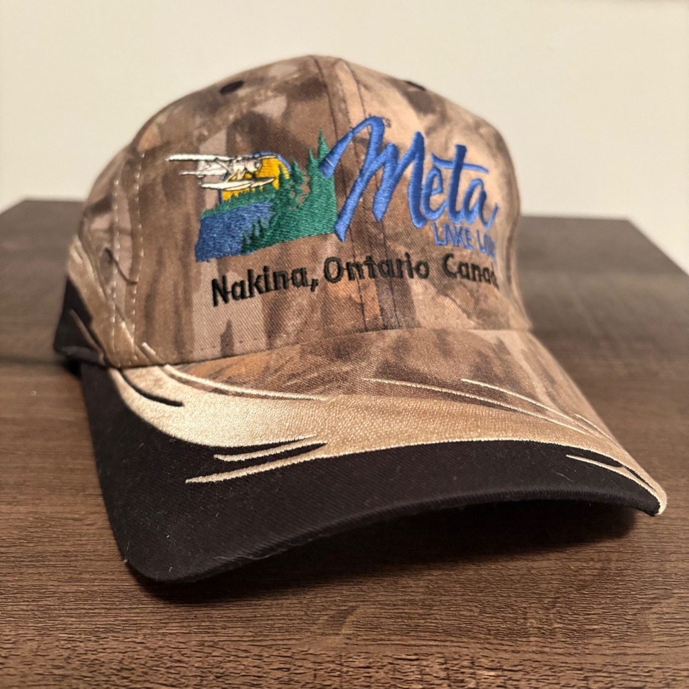 Meta Lake‎ Nakina Ontario Canada Hat Camouflage Hunting Fishing Cap